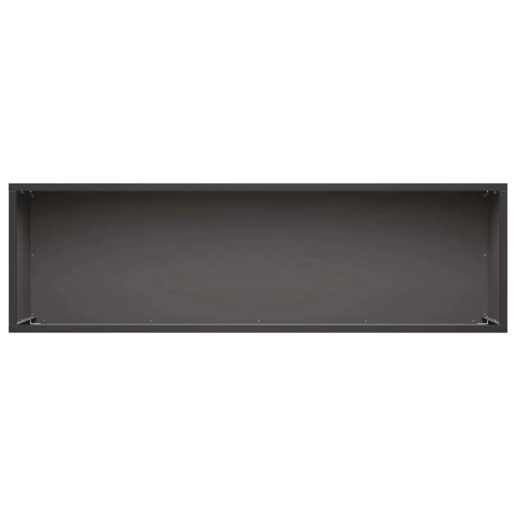 Vaso da giardino Nero 80 x 30 x 30 cm Acciaio laminato a freddo 8005204