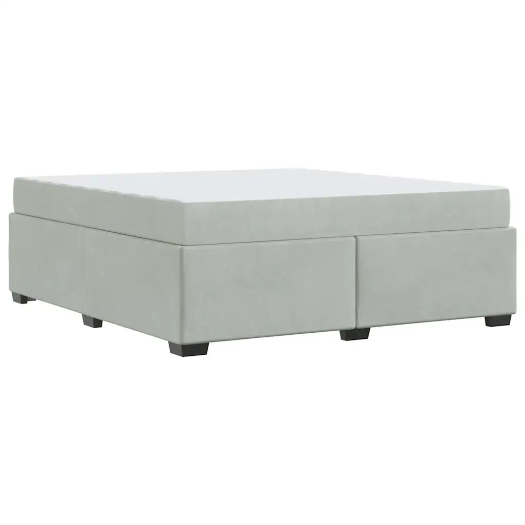 Struttura del letto Grigio chiaro 180 x 200 cm Tessuto