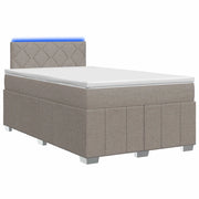 Letto box spring con materasso Tortora 120 x 200 cm Tessuto 3452660