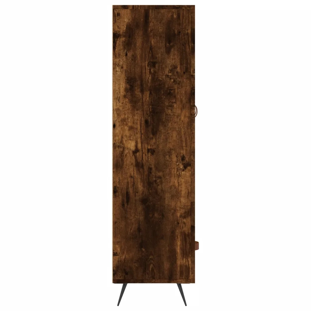 Credenza | Madia | Buffet da pranzo | Armadio da pranzo Rovere Fumo 69,5x31x115 cm in Legno Multistrato
