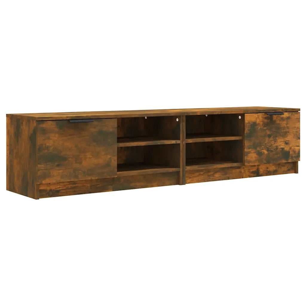 Mobili TV 2 pz Rovere Fumo 80x35x36,5 cm in Legno Multistrato 817118