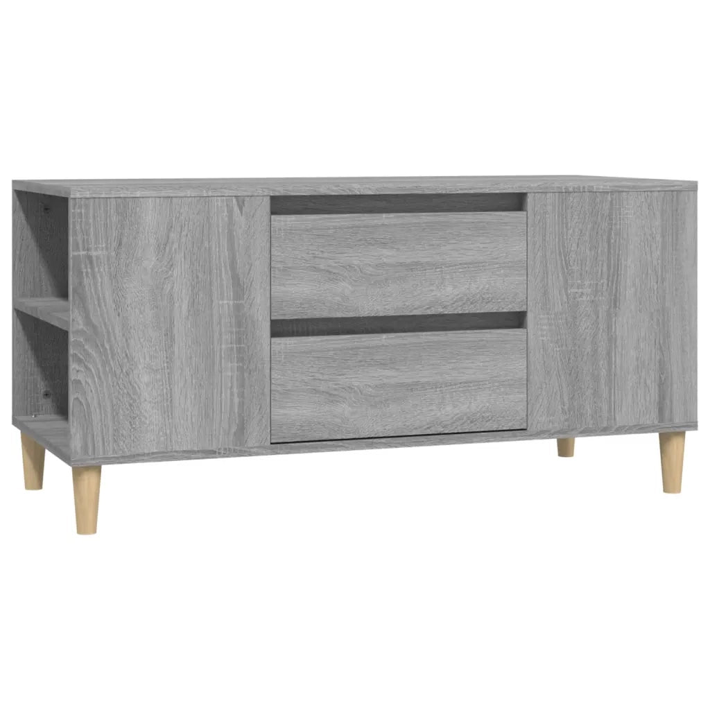 Mobile Porta TV Grigio Sonoma 102x44,5x50 cm Legno Multistrato cod mxl 26333