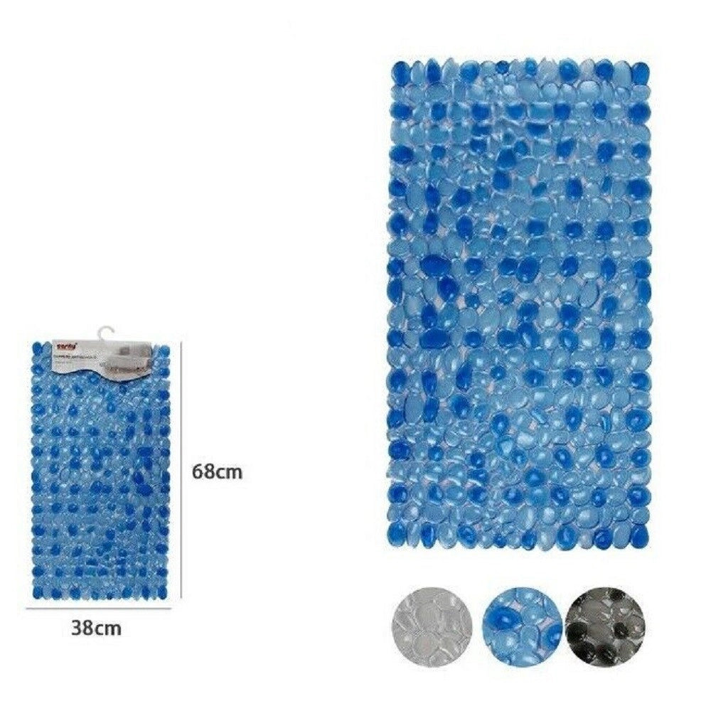 Trade Shop - Tappeto Tappetino Pvc Sassi Antiscivolo Per Vasca Da Bagno Doccia 68x38cm 59455 -