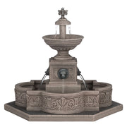 Villaggio Natalizio Fontana Modulare 22,5x19,5x18 cm con Effetto Acqua Realistico