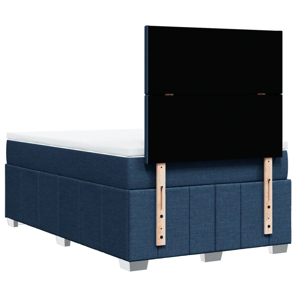 Giroletto a Molle con Materasso Blu 120x200 cm in Tessuto 3291634