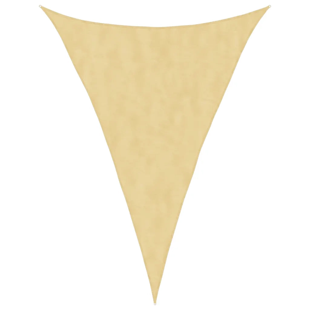 Vela Parasole | Telo Ombra | Vela da ombra Sabbia 5x7x7 m 100% Poliestere Oxford