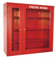 Armadio per dispositivi di protezione individuale con ante scorrevoli in vetro con lastre non frangibili cm. 100x40x100h