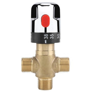 Regolatore di temperatura 3 vie G1/2 - Regolabile - Ventilatore termoregolato - Resistente al calore - Doccia/WC - Temperatura massima 38 °C - Riduce irritazione cutanea - Rubinetto termoregolato