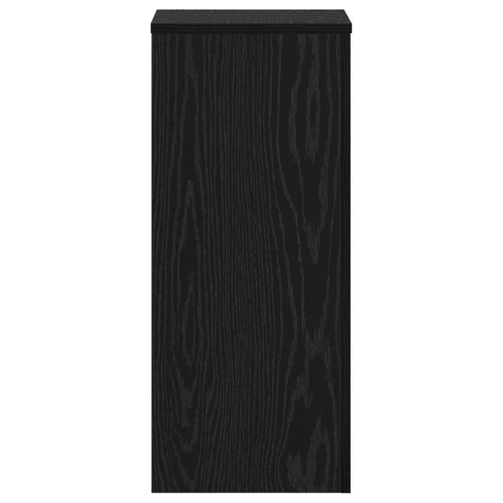 Supporti per Piante 2 pcs Quercia Nera 30x30x70 cm Legno Lavorato