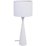 Lampada tavolo metallo bianco 25.5x25.5x47/60h cm