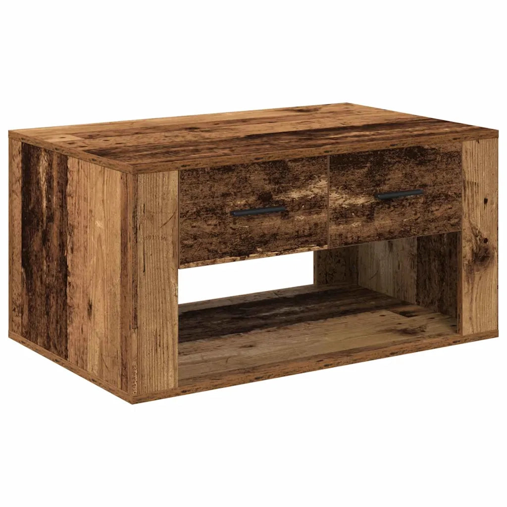 Tavolino da salotto con cassetto Legno vecchio 80 x 50 x 40 cm 881129