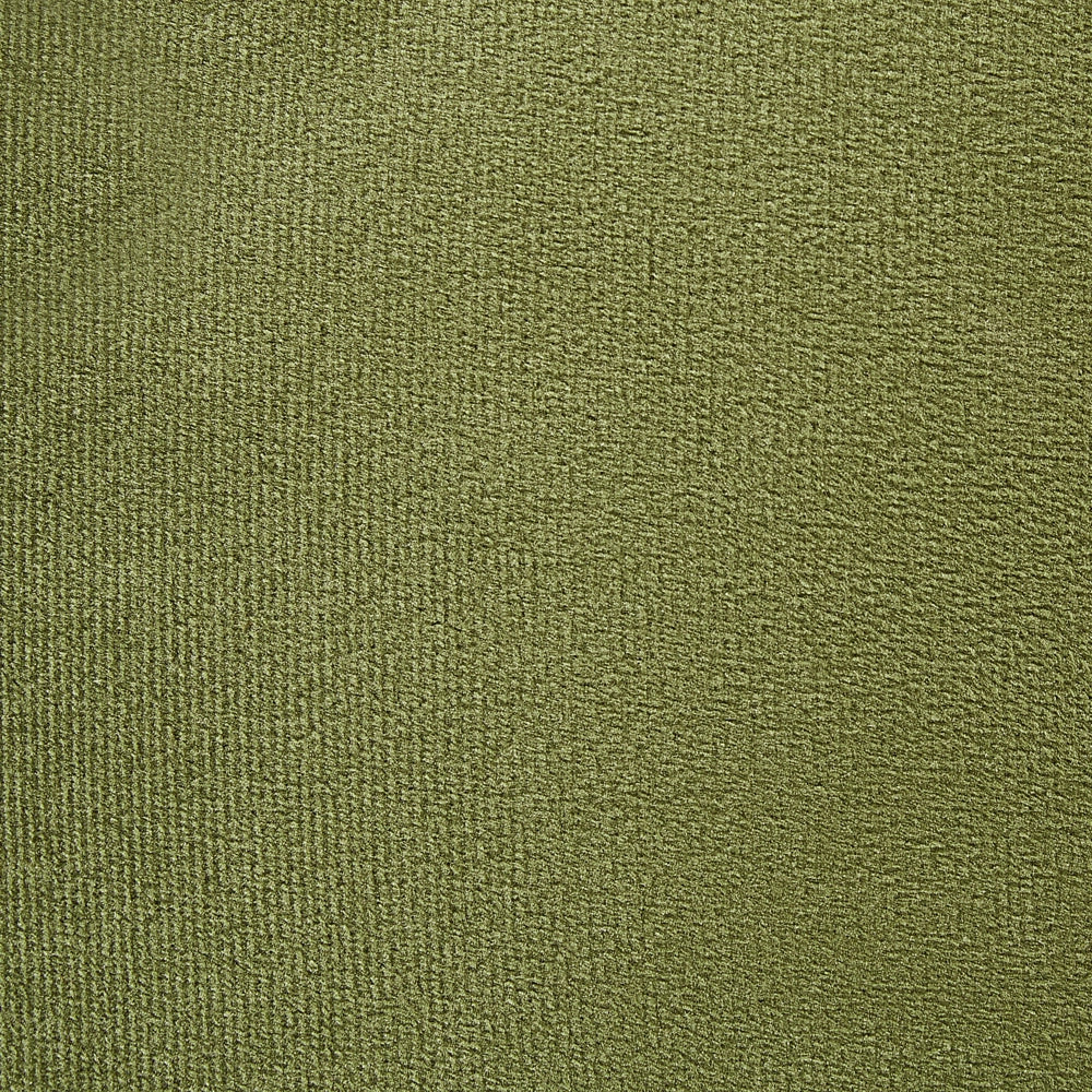 Pouf elegante in velluto di colore verde oliva trapuntato stile classico moderno