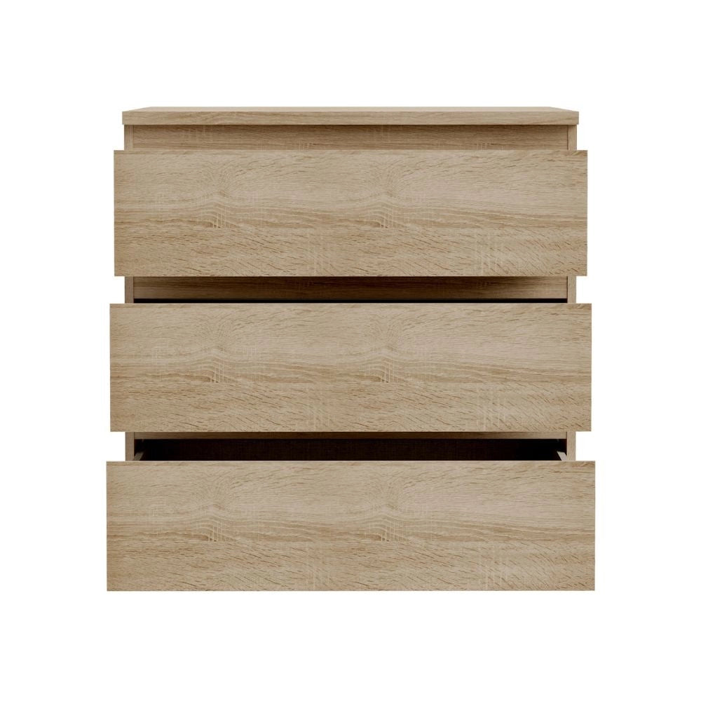 Cassettiera Morgan 3 cassetti rovere – 77.2x42.2x80H