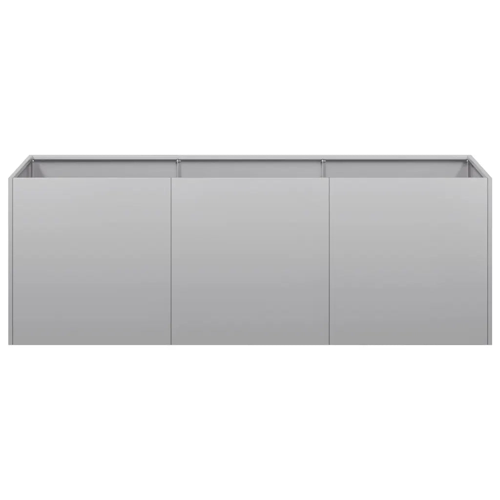 Fioriera 120x40x40 cm in Acciaio Zincato 860680