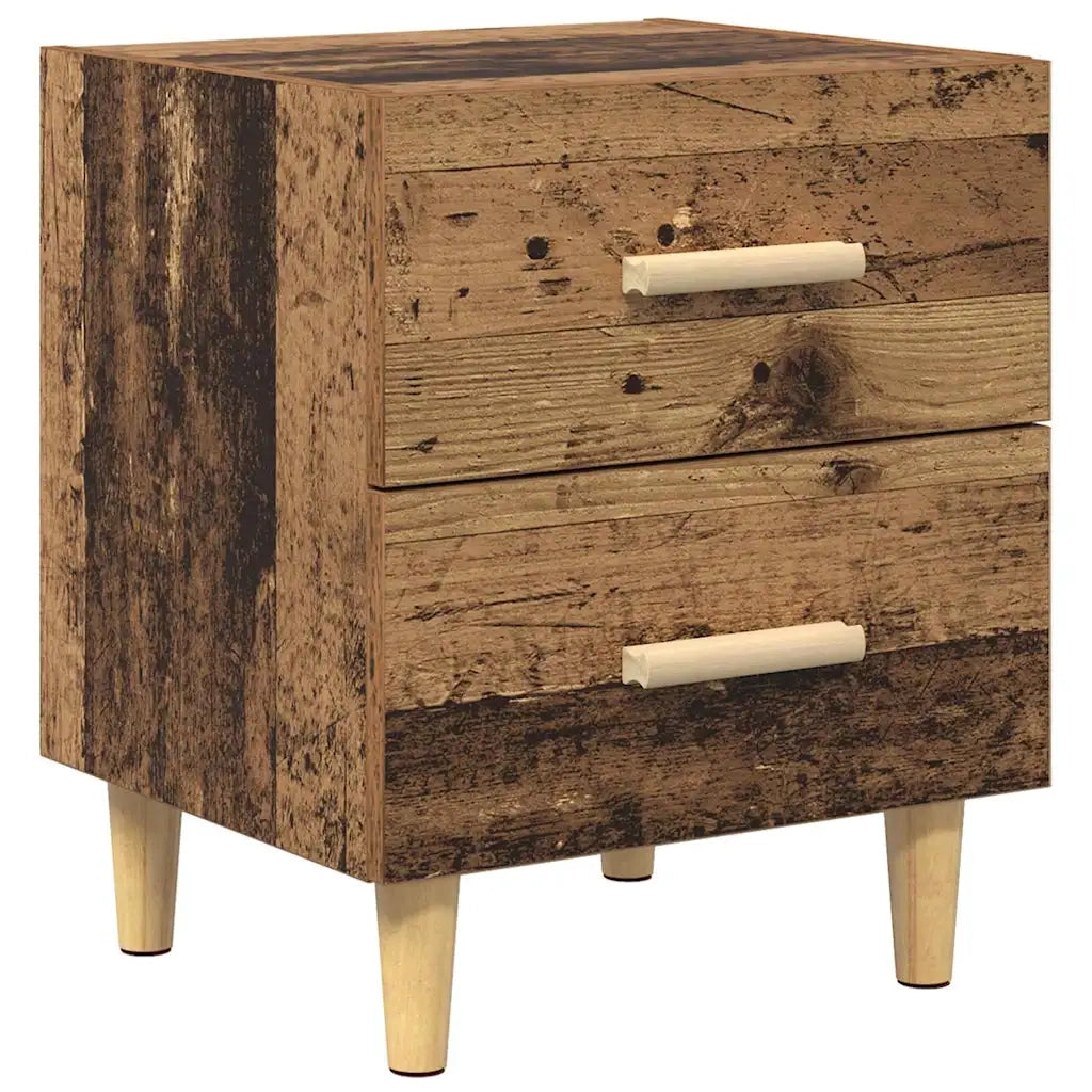 Armadietto per letto 2 pz Legno vecchio 40 x 35 x 47.5cm CFW4287016