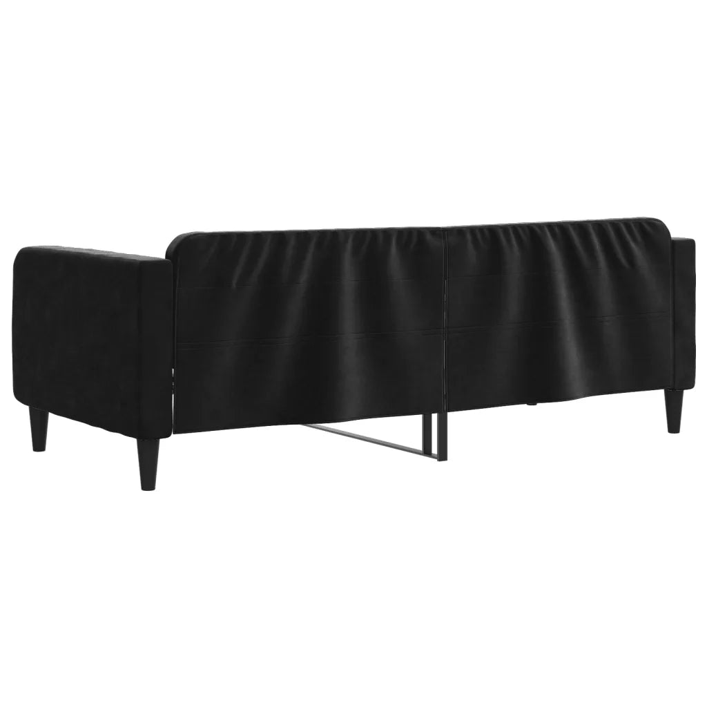 Letto da Giorno Nero 100x200 cm in Velluto 354097