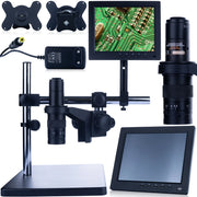 Mikroscopio Digitale Earth Pro MCEP-0.5X-PZRR – Braccio Regolabile, Display 8" | Zoom 7-45x, C-Mount