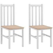 Sedia da pranzo ¨C zephmum ¨C bianco legno 38,5x47,5x99 cm
