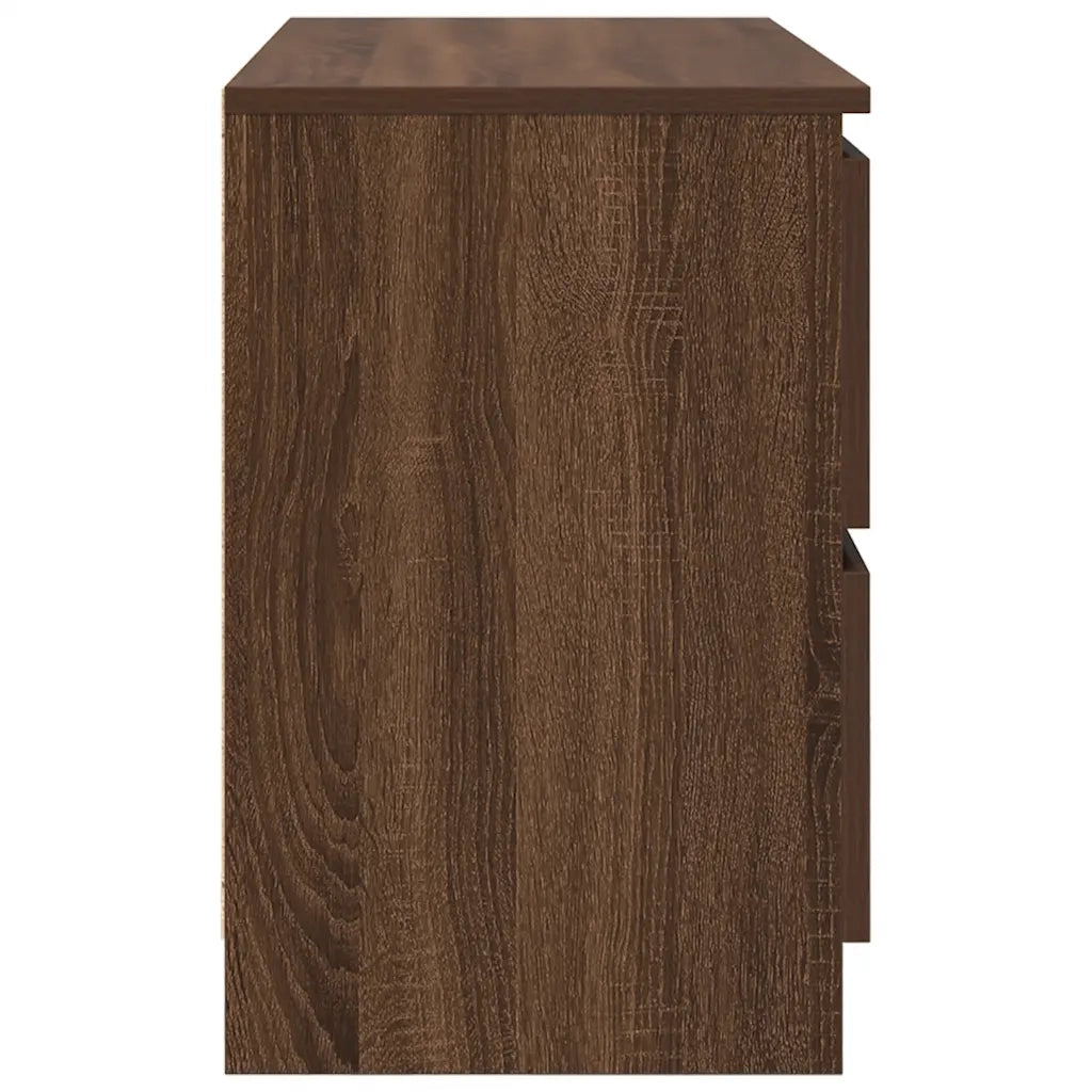 Mobile TV Rovere Marrone 80x35x54 cm in Legno Multistrato 861793