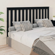 Testiera per Letto-Testata-Testiera Decorativa Nera 166x6x101 cm in Legno Massello di Pino
