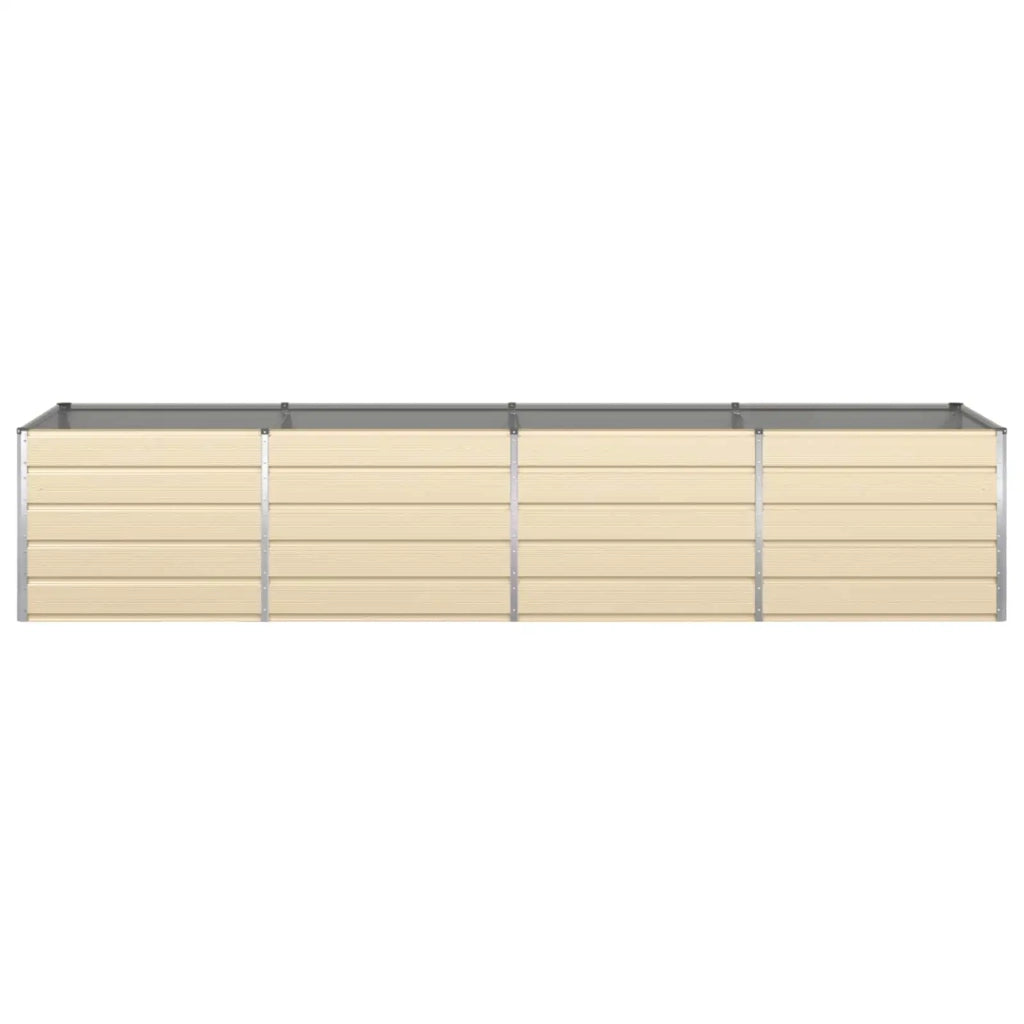 Fioriera Avorio 195 x 100 x 45 cm Acciaio zincato