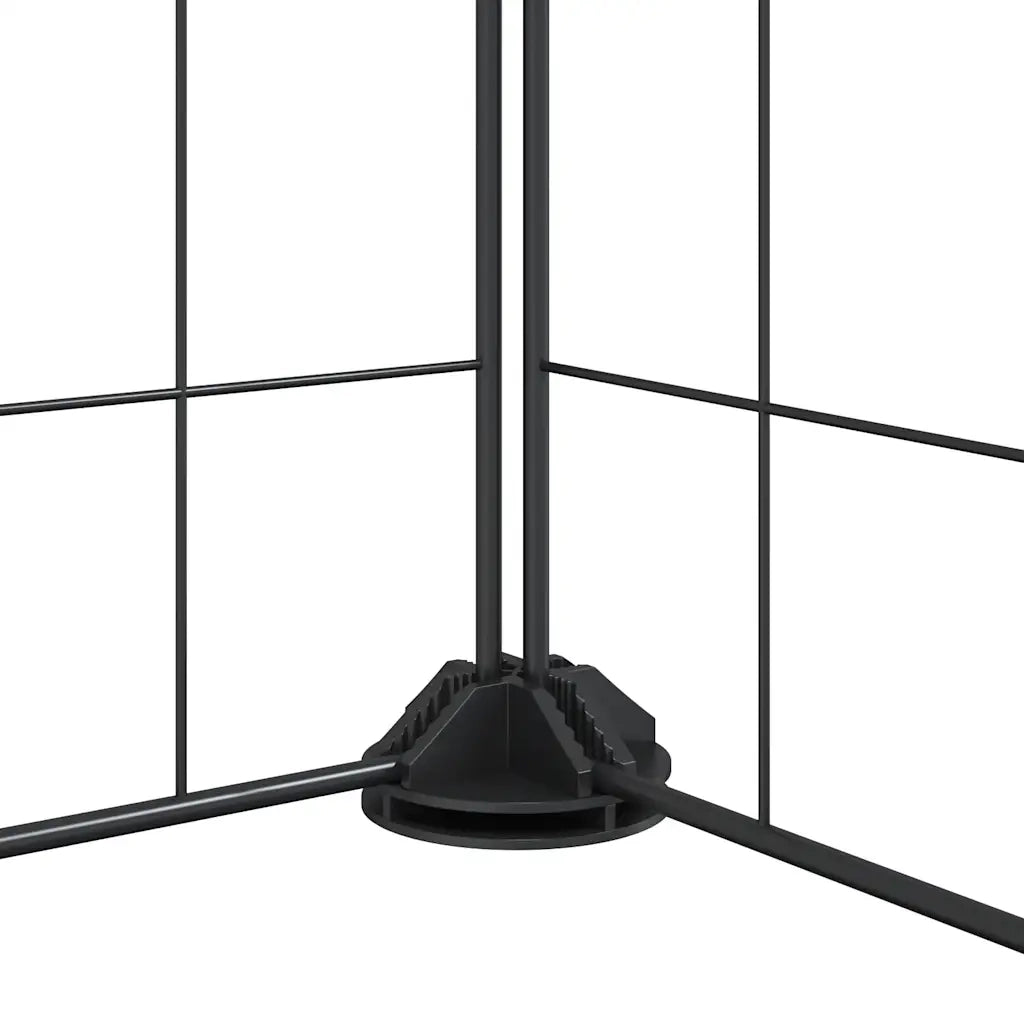 Gabbia per Animali 36 Pannelli con Porta Nera 35x35 cm Acciaio CFW7499085