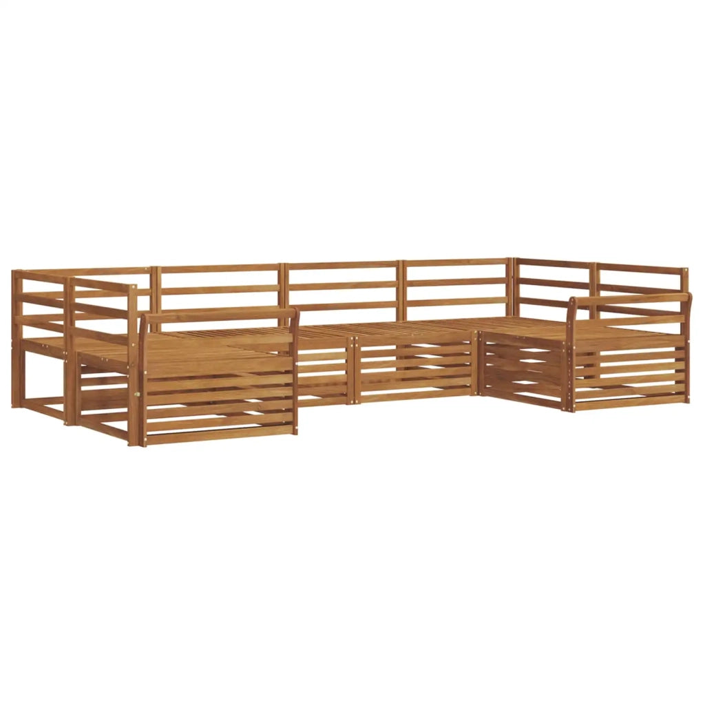 Set divani 6 pcs Naturale Legno di Acacia Massello 3374019