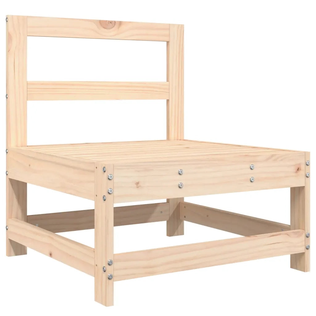 Salotto da Giardino-Set Salotto da Giardino 3 pz in Legno Massello di Pino 989733