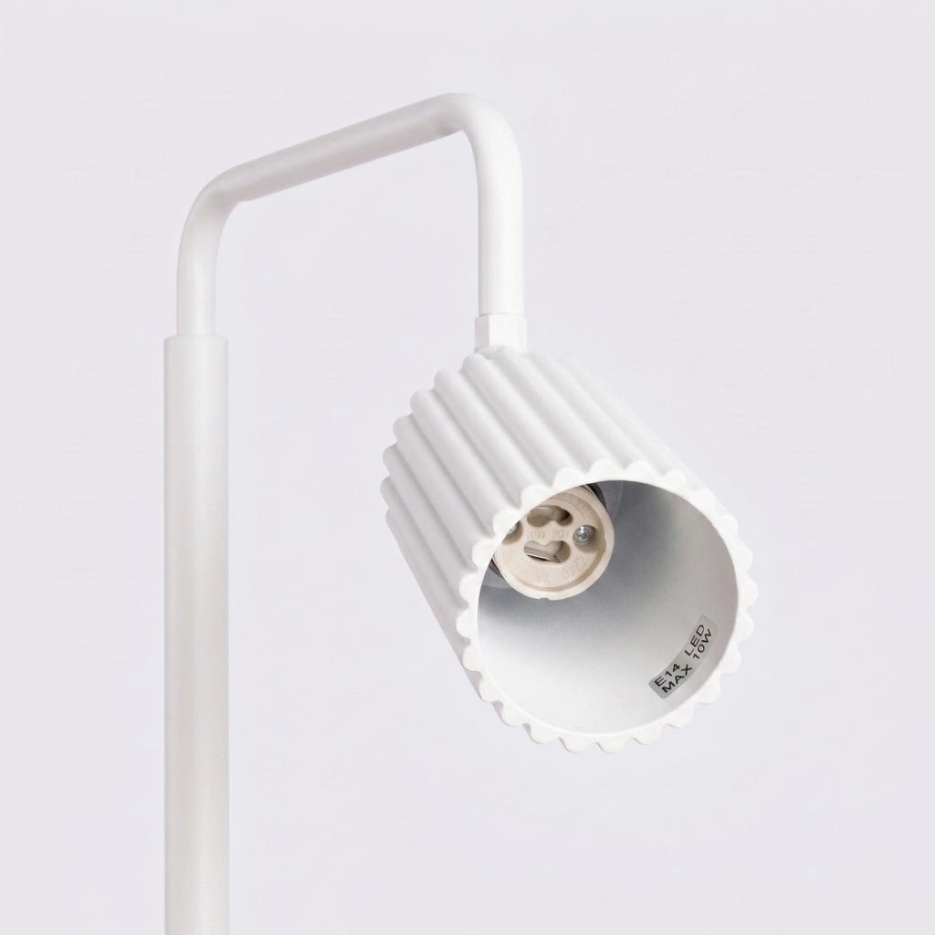 Lampada da terra KARBON 1 bianco