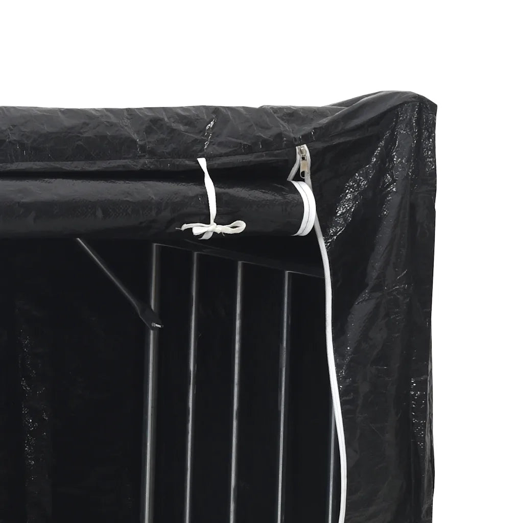 vidaXL Rastrelliera per Legna con Copertura Antipioggia 150x100x200 cm