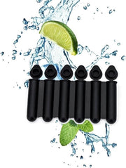 Ijsblokjes in forma di ghiaccio - forma rettangolare con coperchio - per sport drink e bottiglie d'acqua - whisky cocktails - nero