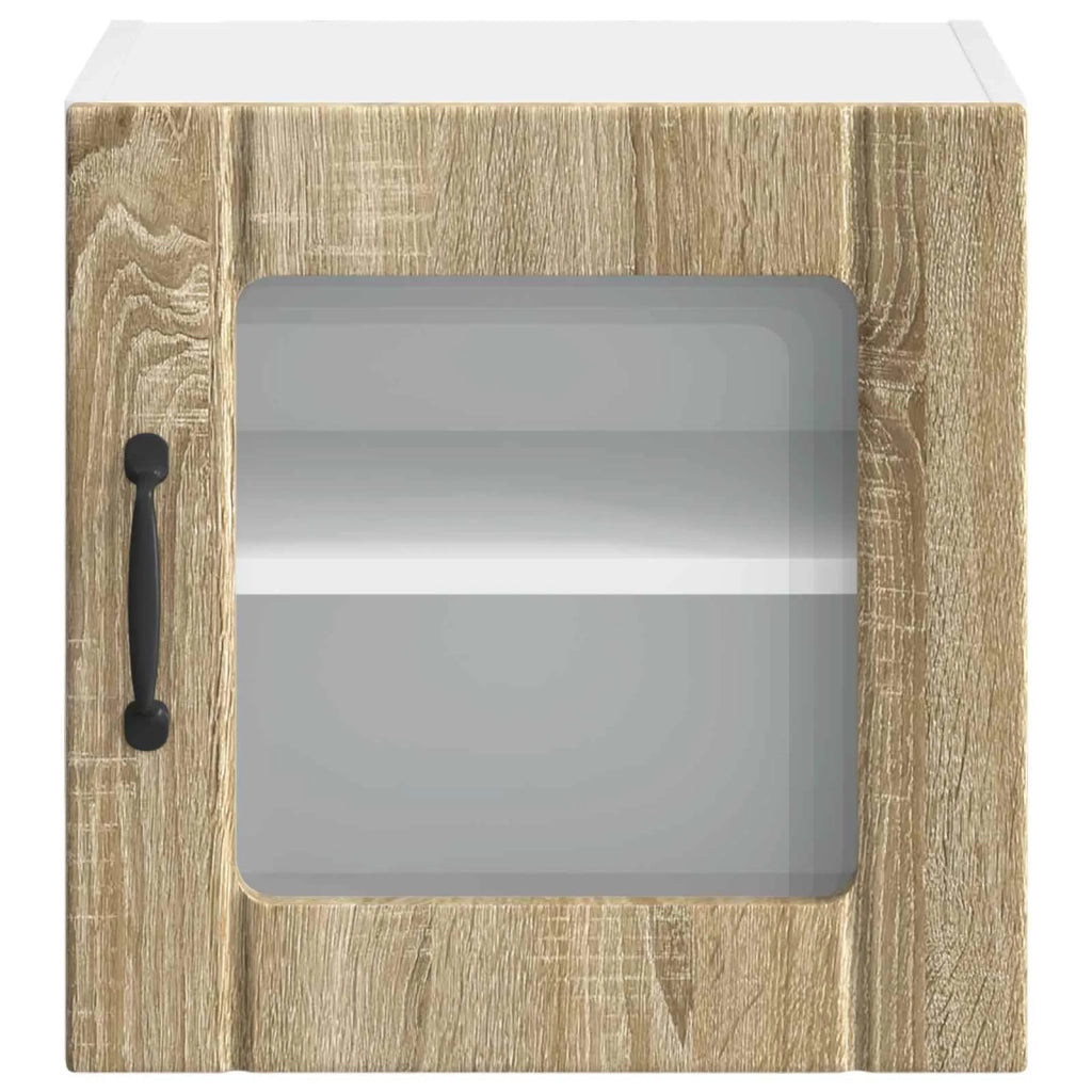 Mobile in vetro da parete LUCCA Rovere Sonoma 40 x 31 x 40 cm 884838