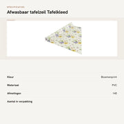 Telaio per tavolo impermeabile - Resistente all'acqua - 140 x 100 cm - Telaio per tavolo all'aperto - Protezione per tavolo da pranzo - Adatto per dentro e fuori