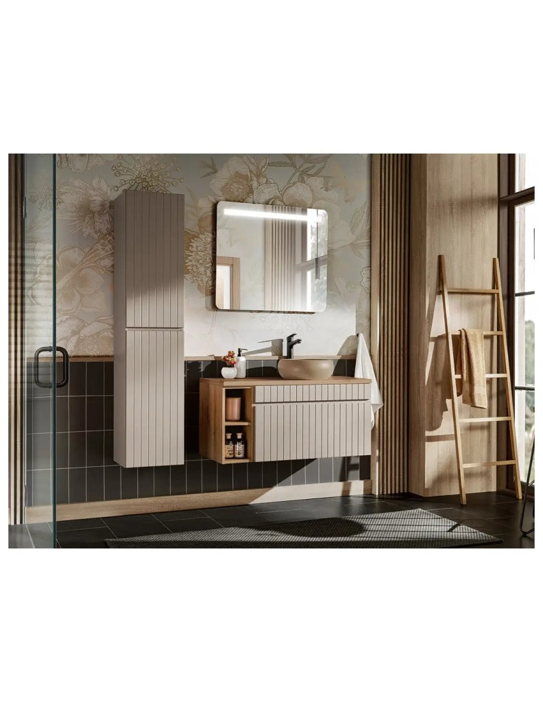 Mobile da parete aperto ICON – 20 cm – Rovere chiaro – Da appendere