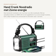 Radio di Emergenza Portatile - 20000 mAh Batteria Ricaricabile - Lampada di Sicurezza/SOS - Ricezione AM/FM - Radio di Emergenza