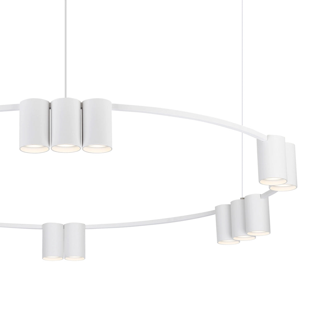 Lampadario Milagro Genesis bianco in alluminio Ø100 15xGU10