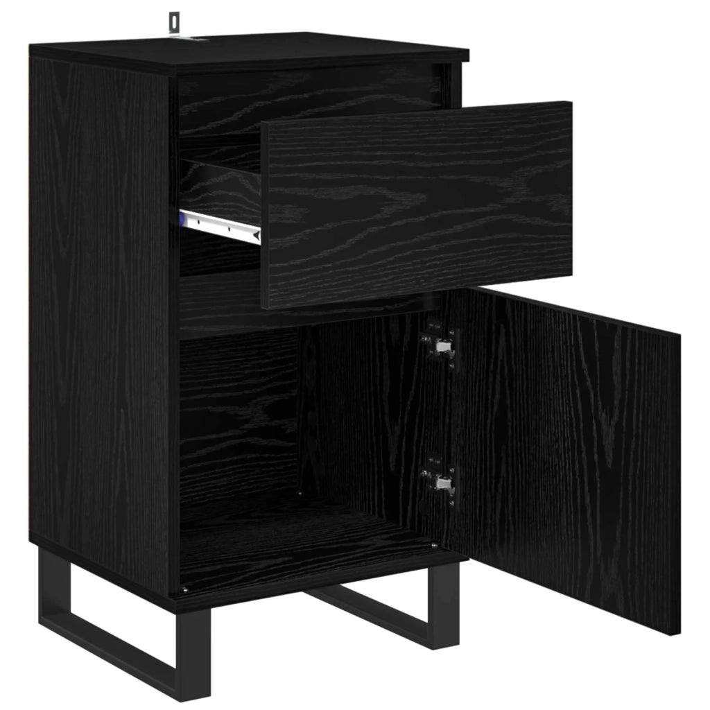 Credenza | Madia | Buffet da pranzo | Armadio da pranzo Rovere nero 35 x 40 x 70 cm Legno multistrato