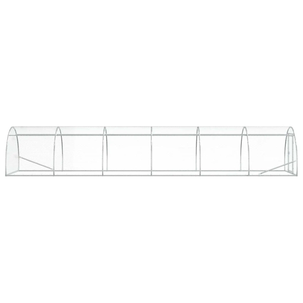 Pollaio Argento 600 x 150 x 100 cm Acciaio zincato 3434662