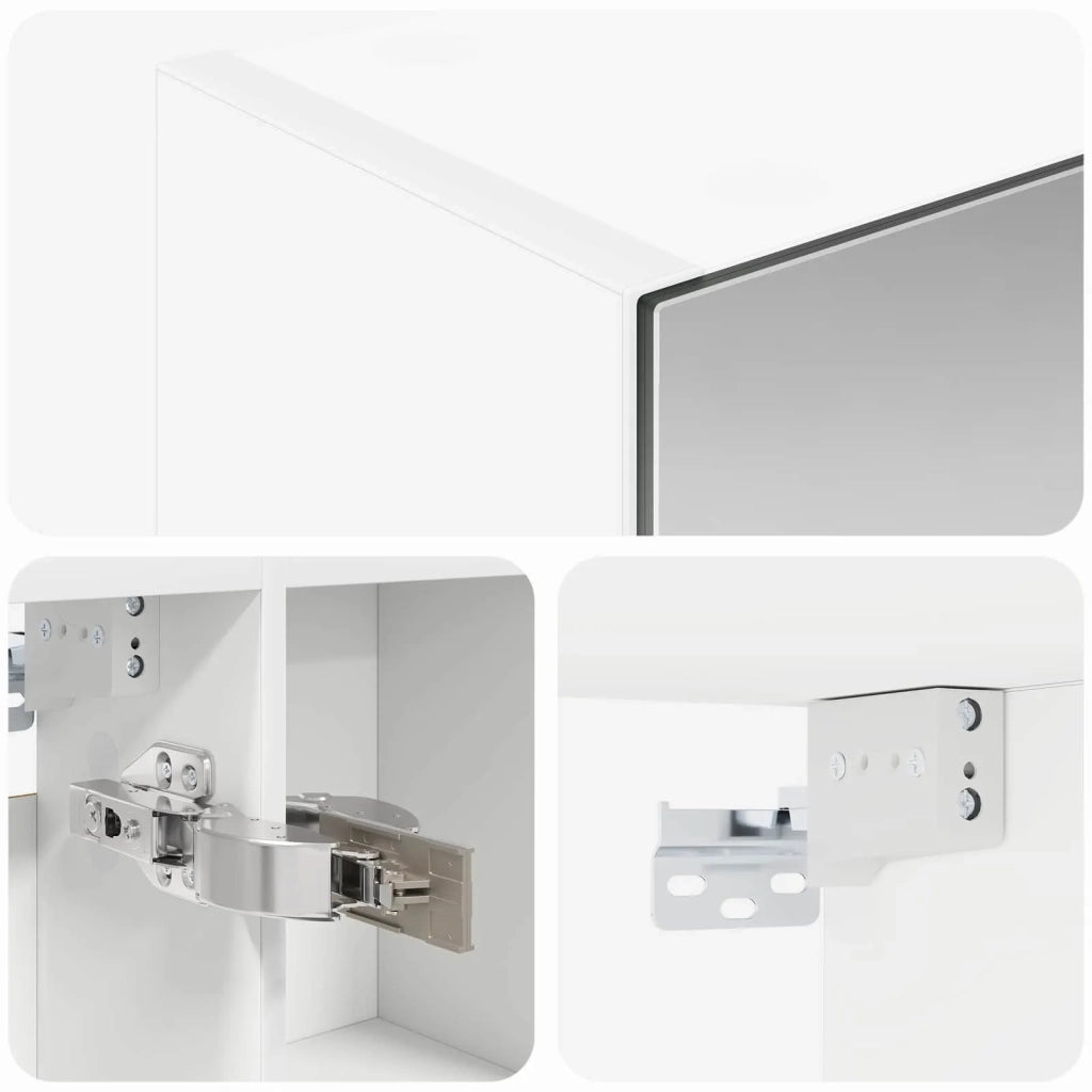 Mobiletto per specchio da bagno Bianco 70 x 14,5 x 70 cm 889087