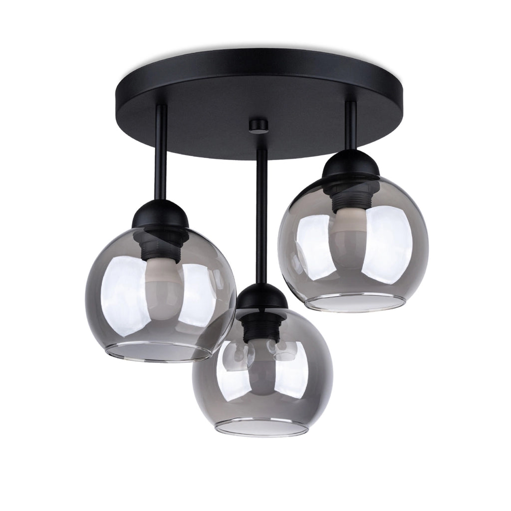 Lampadario ALINO 3 nero