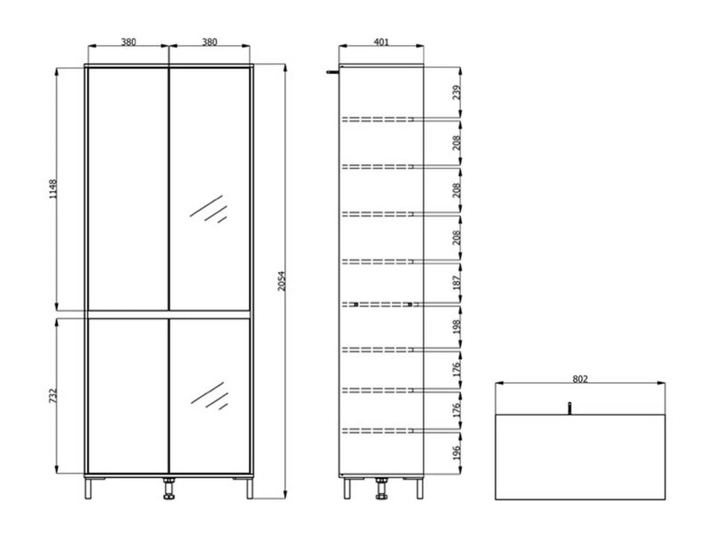 Mobile Portascarpe Scansano, Scarpiera 9 Ripiani, 80x40x205.5h cm Beige Rovere Nodi