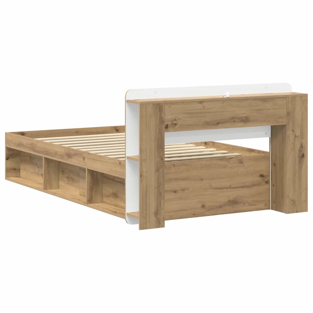 Telaio del letto con storage Rovere Artigianale 75 x 190 cm 3433312