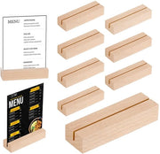 Set di 10 supporti per cartoline in legno, supporti per cartoline in betulla, supporti per cartoline in legno per matrimoni, cene e feste, supporto per menu, supporto per foto, supporto per cartoline (legno)