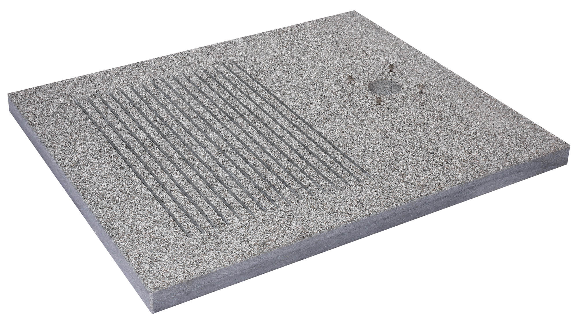 Base Rettangolare per Doccia da Esterno 70x80x4 cm in Granito Belfer 42/BSD