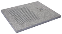 Base Rettangolare per Doccia da Esterno 70x80x4 cm in Granito Belfer 42/BSD
