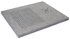 Base Rettangolare per Doccia da Esterno 70x80x4 cm in Granito Belfer 42/BSD