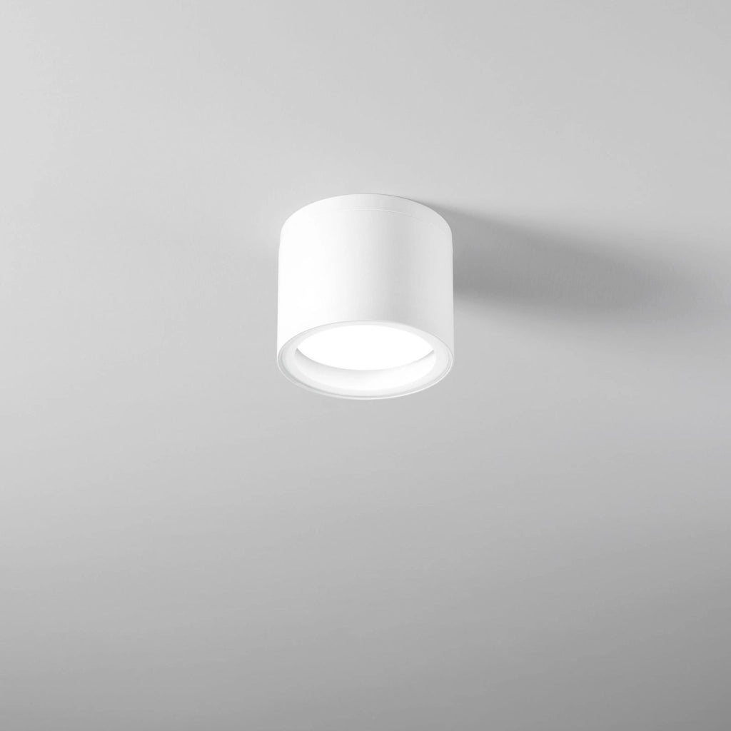 PLAFONIERA TOWER BIANCA TONDA 1 LUCE ATTACCO GX53 IP54 9X7,2CM