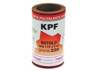 CARTA RESINATA AL CORINDONE CON SUPPORTO LATTICE KPF IN MINIROLL- - grana 150 - 3 pezzi IMPERIAL