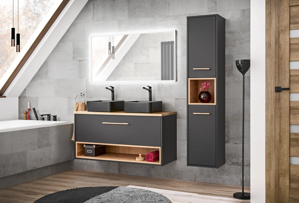 Mobile sottolavabo 120 cm 1 cassetto Borneo Cosmos 120 x 57 x 46 cm