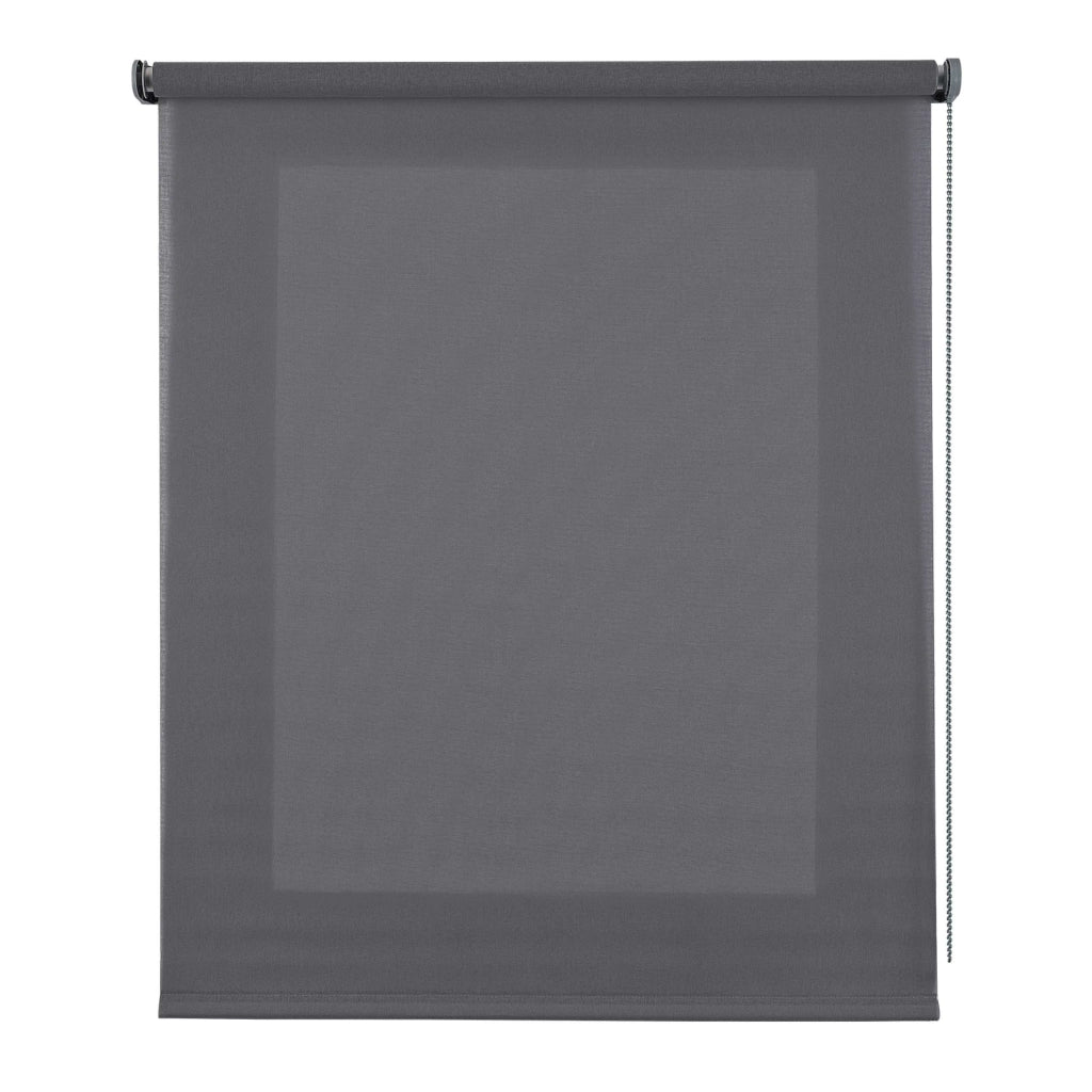 Tenda a Rullo Filtrante, Tenda Avvolgibile Traslucida Liscia Per Finestre e Porte Grigio 60x180 cm